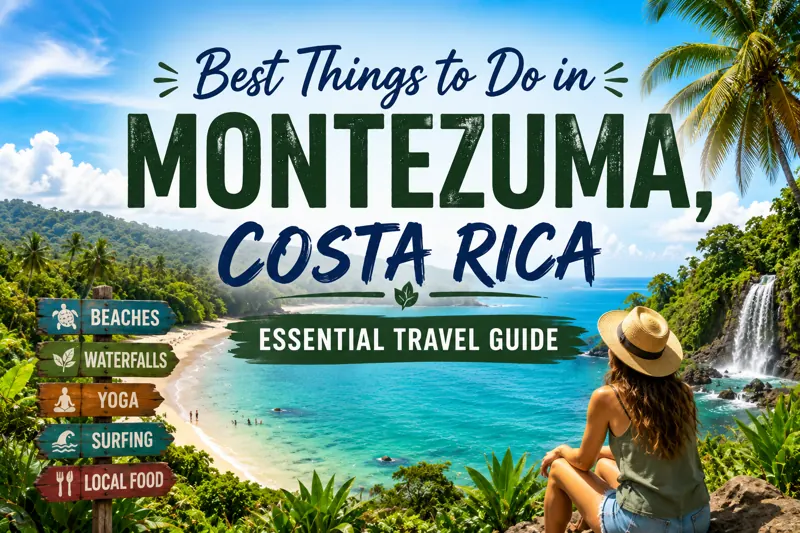 Best things to do in Montezuma Costa Rica including waterfalls, jungle and Pacific beach