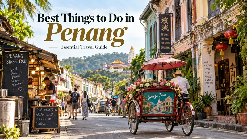 Colorful George Town street art and heritage buildings among the best things to do in Penang